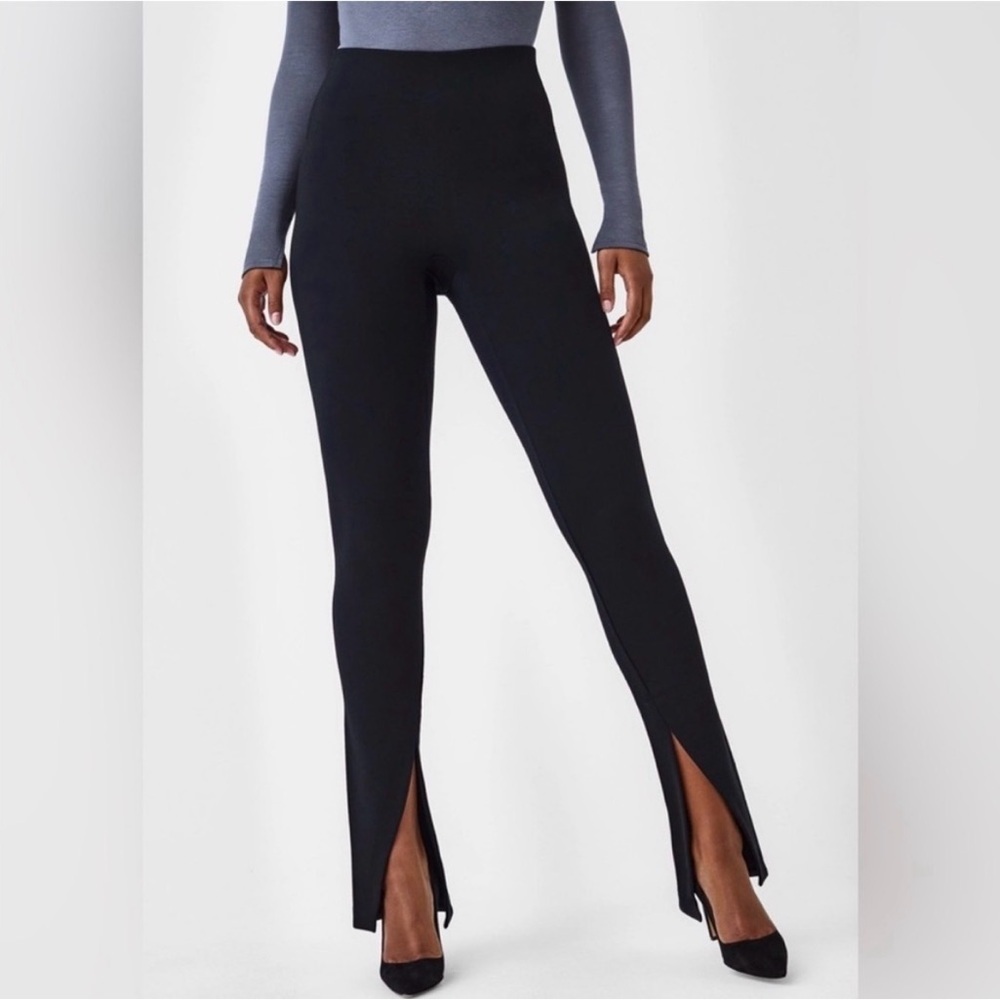 SPANX Black High-Rise Slit Full Tommy Compression